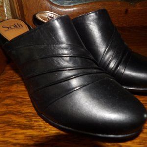 Sofft Leather Comfort Mule Slip On Shoe, 8M